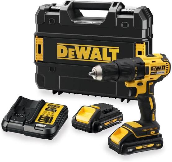 Perceuse visseuse sans fil livrée avec 2 batteries 3 Ah, 1 chargeur et un coffret TSTAK - DEWALT - DCD777L2T-QW - Image 1