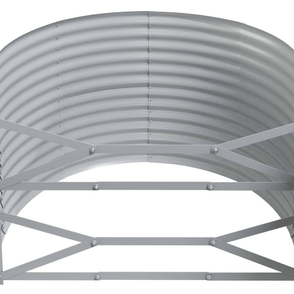 ComfortXL - Jardinière haute ovale acier galvanisé potager Gris 175x100x68 cm – ComfortXL Outdoor Living - Image 5