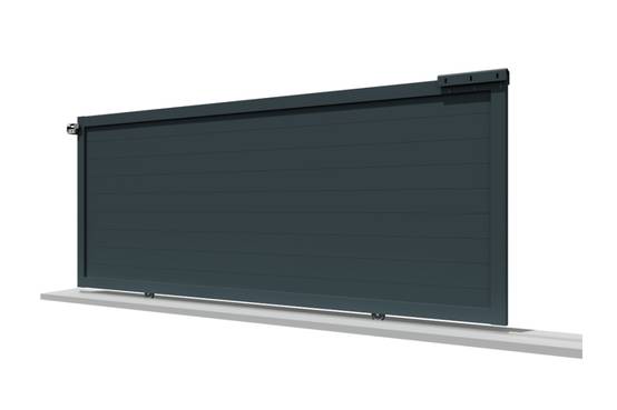 Ombrazur - Portail coulissant plein Gris anthracite L 3000 x H 1843 mm Motorisé OMBRAZUR - Imagen 1