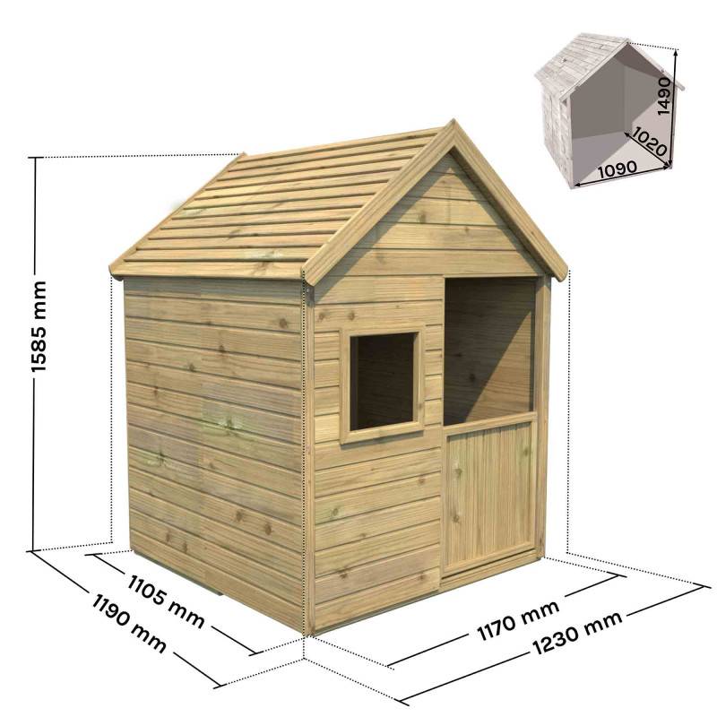 Soulet - Maisonnette en bois traité pour enfantr MARINA - Imagen 3