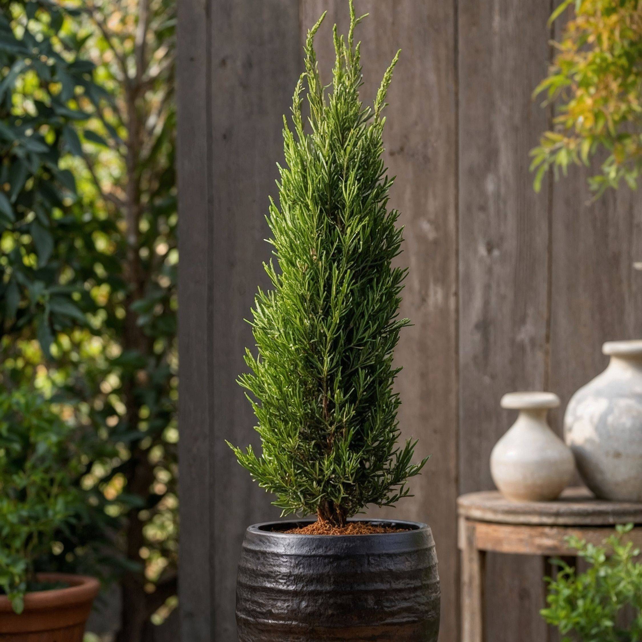 Cyprès toujours vert - Set de 2 - Cupressus sempervirens - H70-80cm - ⌀19cm - Image 2