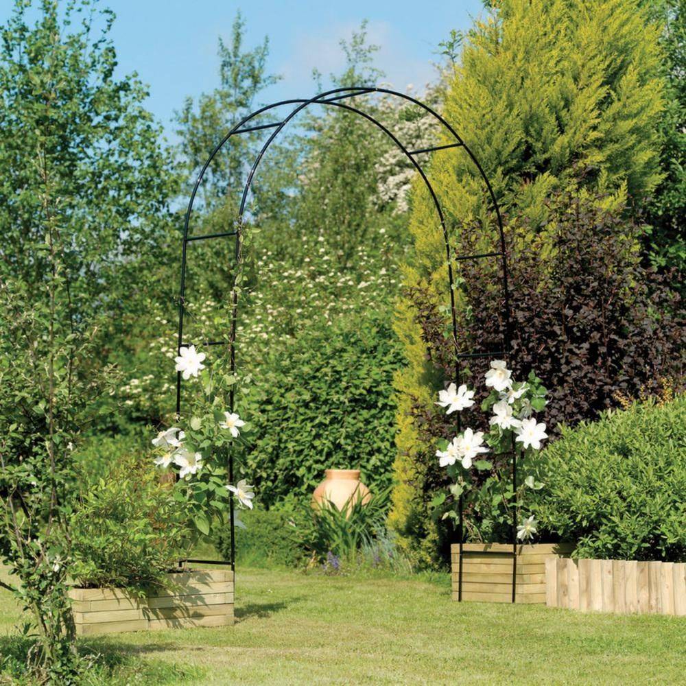 Gardman - Arche déco en fer noir Atea Unitaire Gardman - Imagen 2