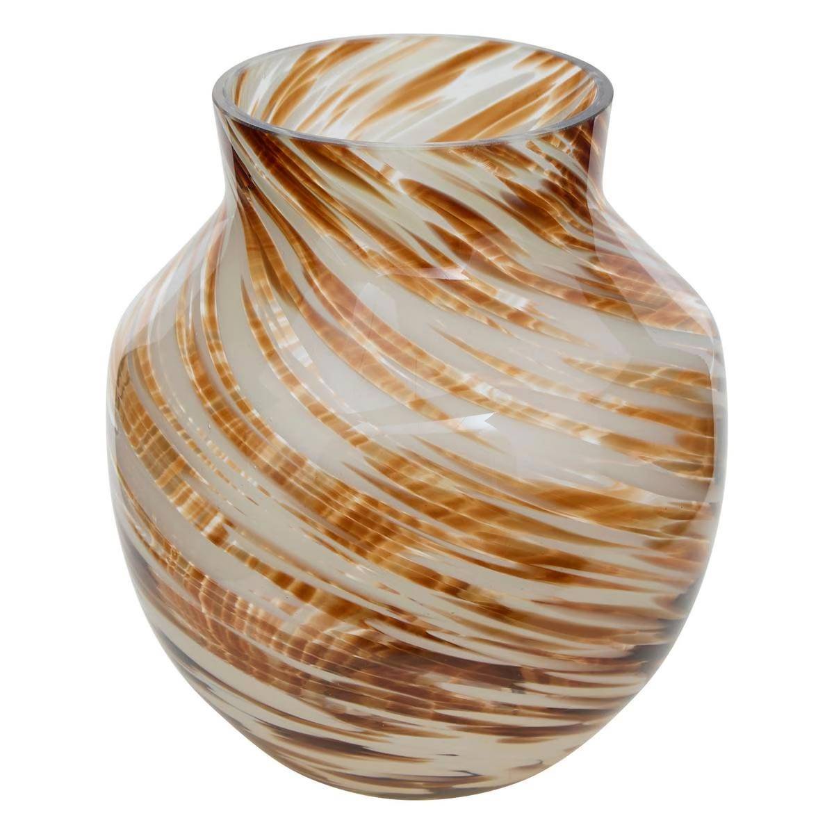 Vase Déco en Verre "Arvo" 19cm Multicolore - Image 1