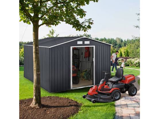 Abri De Jardin Métal "vegas" - 7,06 M² - Gris -habitat Et Jardin - Image 2