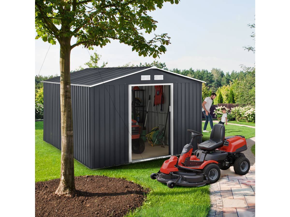 Abri De Jardin Métal "vegas" - 7,06 M² - Gris -habitat Et Jardin - Image 2