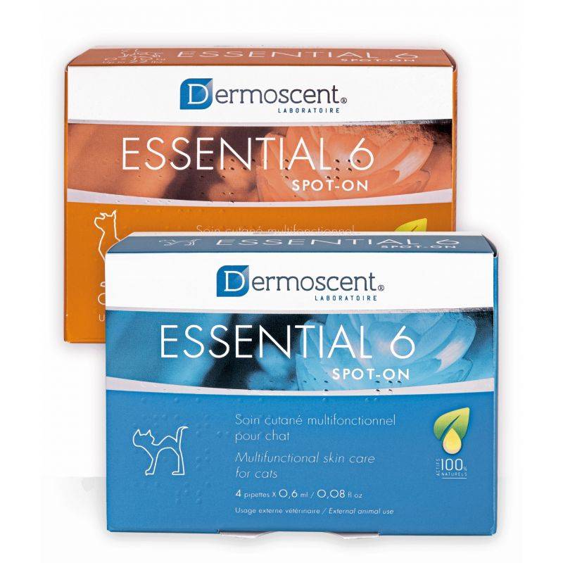 Dermoscent Essential 6 soins cutanés pour chiens 1/10 kg Boîte de 4 Pipettes - Imagen 2
