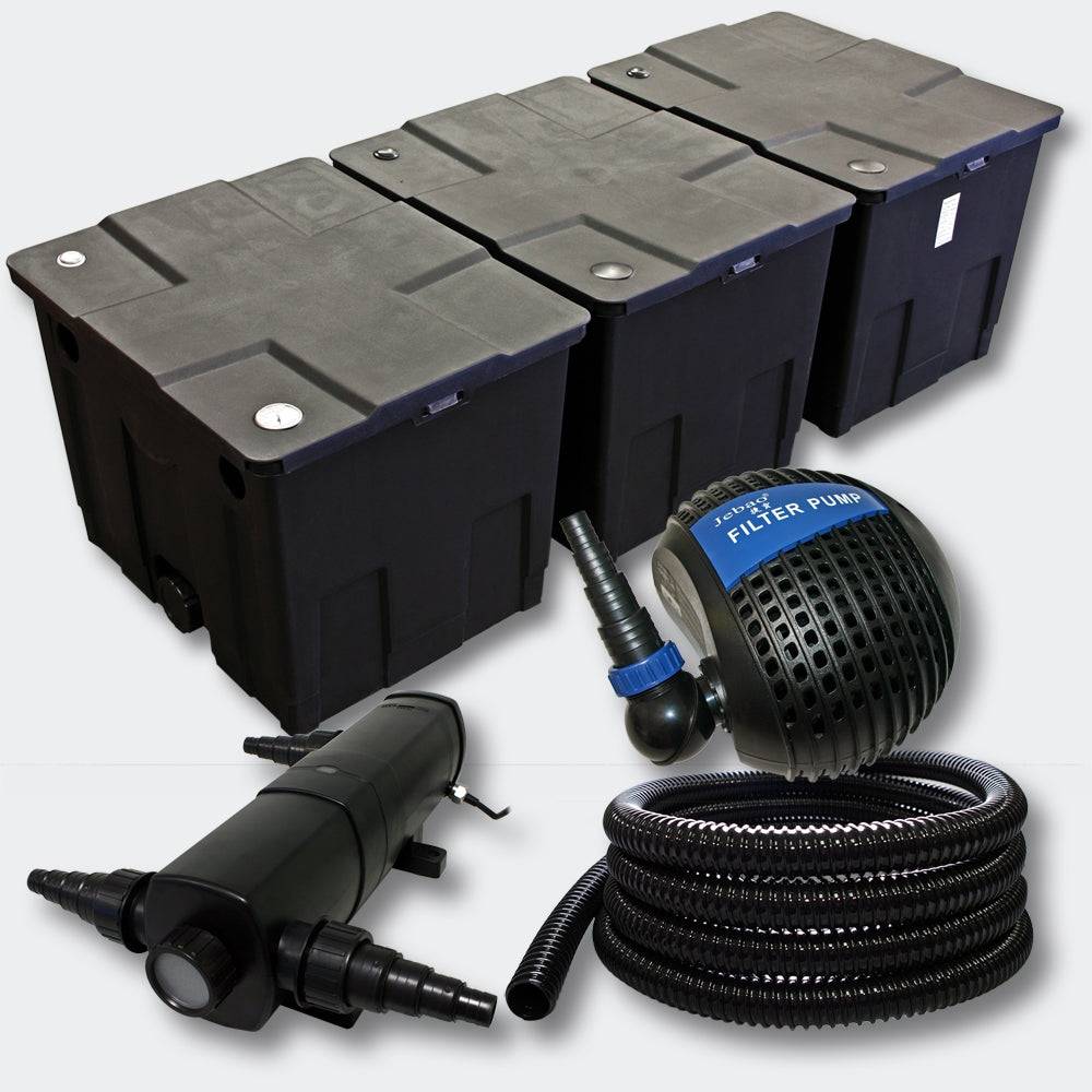 Helloshop26 - Kit:Filtration de Bassin 90000l 24 Watts UVC Stérilisateur Pompe Tuyau