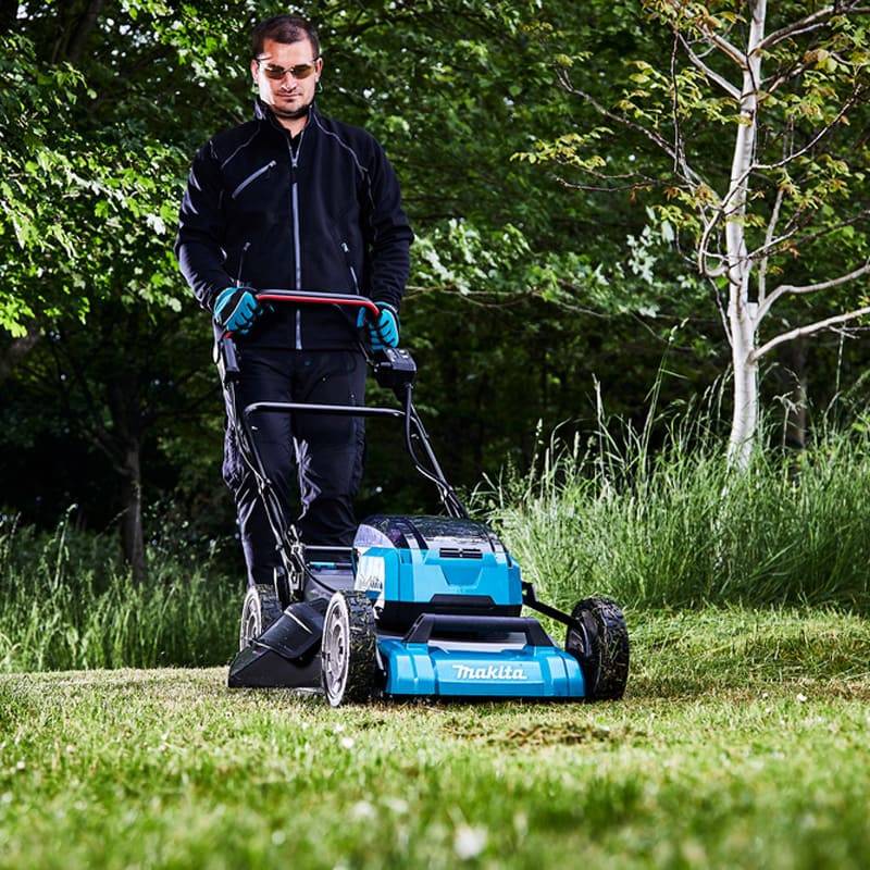 Tondeuse auto-tractée 36V 36V (2X18V LXT) - MAKITA - avec 4 batteries 18V 5.0Ah - DLM532PT4 - Image 7