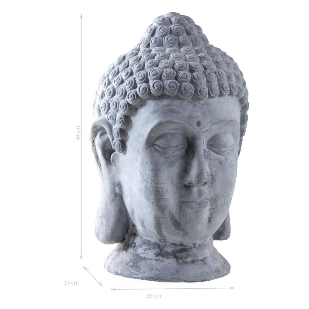 Aubry Gaspard - Tête de Bouddha fibre de ciment - Imagen 3