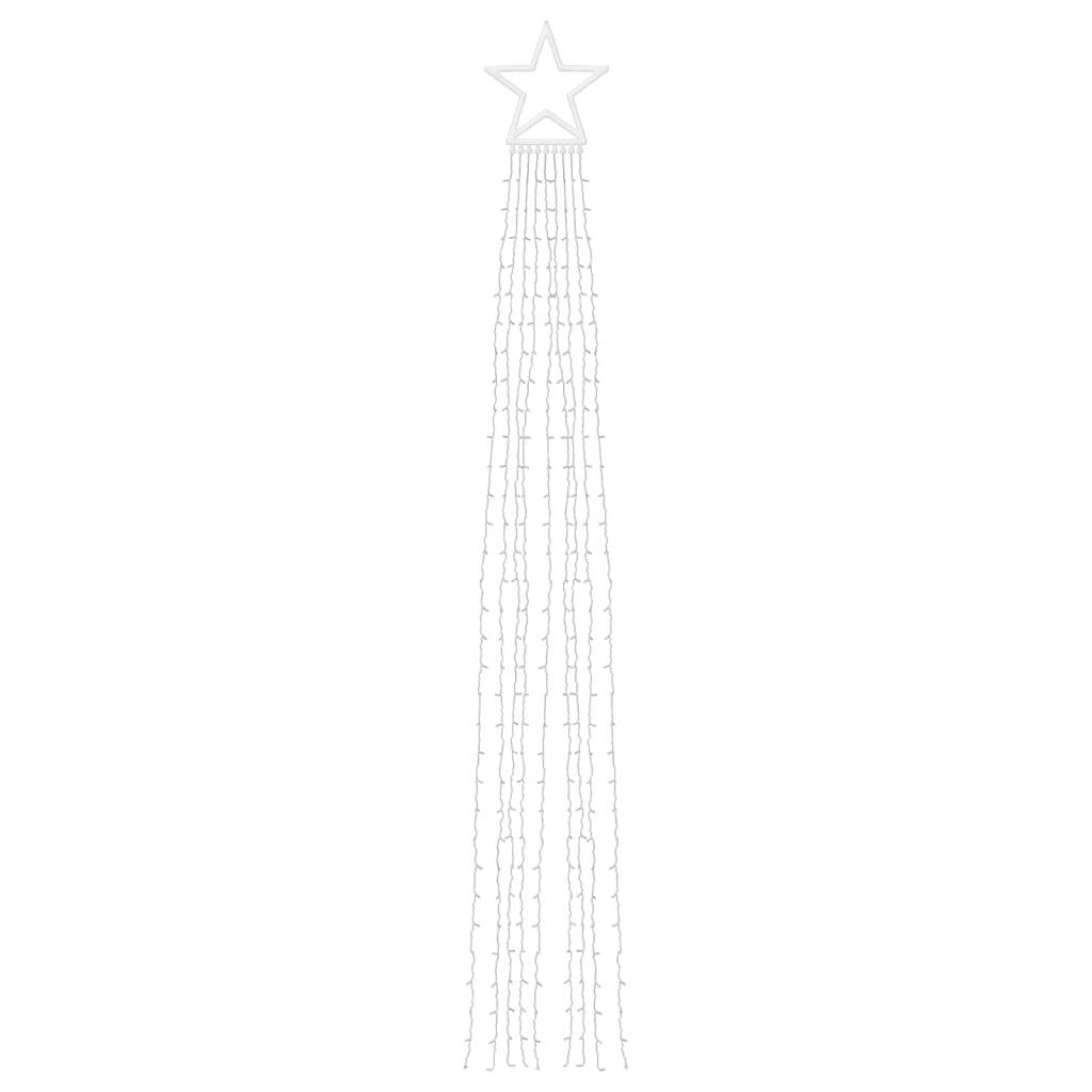Guirlande Sapin de Noël Cascade 320 LED avec Étoile Déco Jardin 3.75m Blanc Froid – ComfortXL Outdoor Living - Image 5
