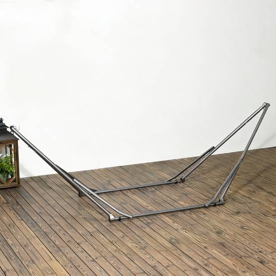 Stand hamac 2-en-1, résistant aux intempéries, séchoir, 290 cm x 92 cm x 88 cm, noir - Image 9