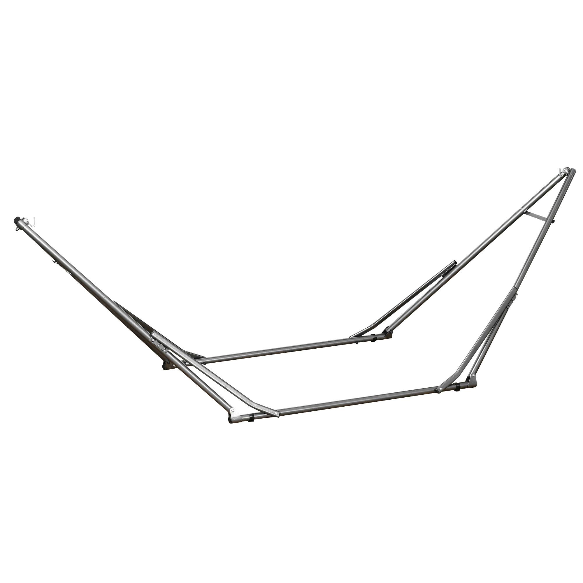 Stand hamac 2-en-1, résistant aux intempéries, séchoir, 290 cm x 92 cm x 88 cm, noir - Image 1