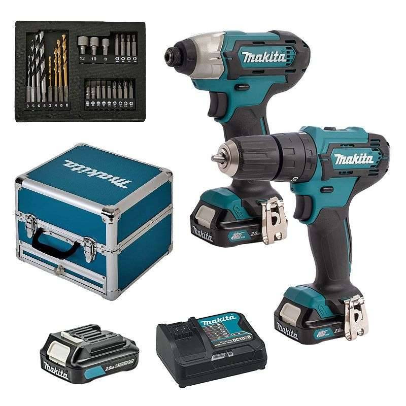 Makita - Pack Perceuse / Visseuse MAKITA CLX228SAX2 Li-ion 10,8V (3x2Ah) Makita - Imagen 1