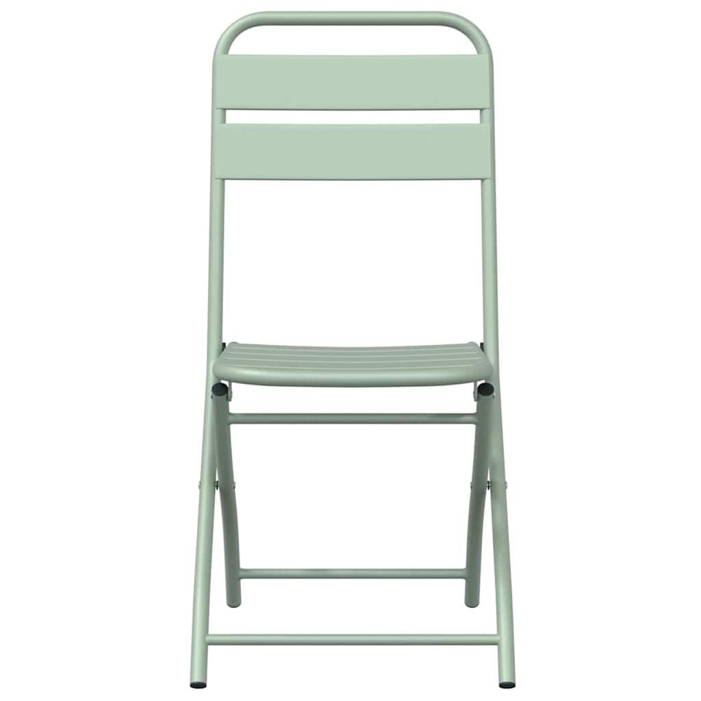 Prolenta Premium - Chaises de jardin acier vert  42 x 52 x 82 cm  - Prolenta premium p379.3 - Image 5