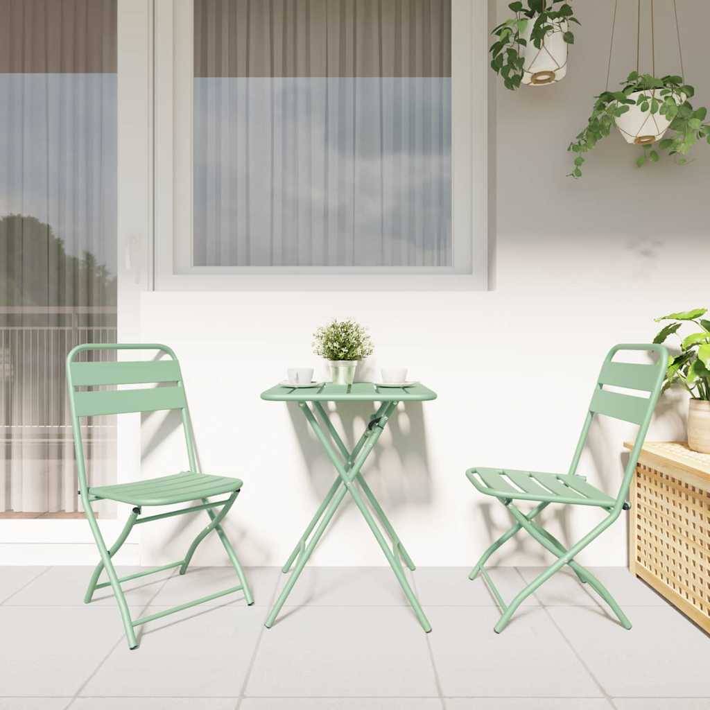 Prolenta Premium - Chaises de jardin acier vert 42 x 52 x 82 cm - Prolenta premium p379.3 - Image 3