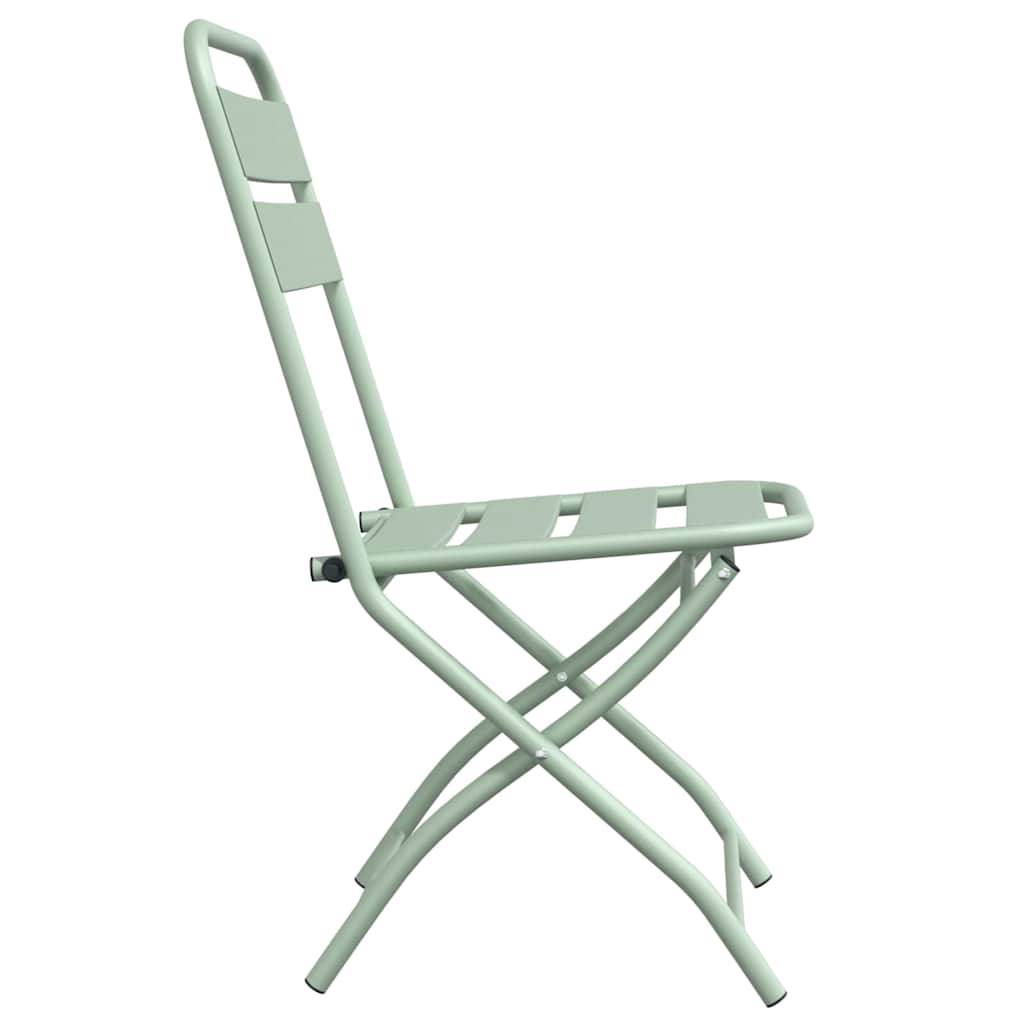 Prolenta Premium - Chaises de jardin acier vert 42 x 52 x 82 cm - Prolenta premium p379.3 - Image 6