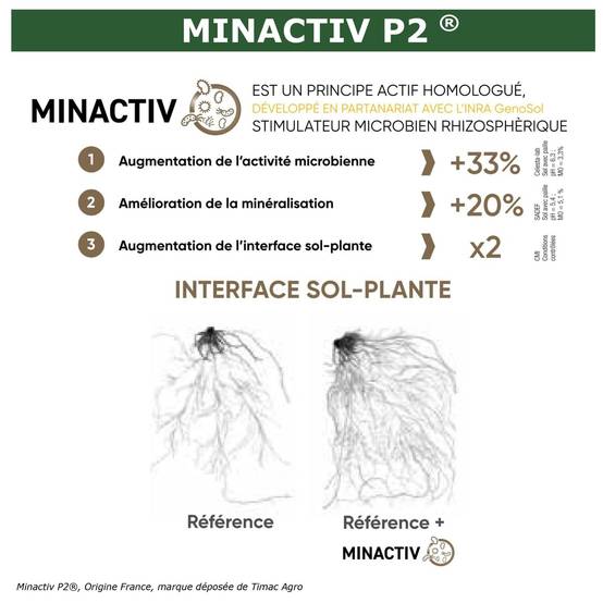 SOLU’CONTROL - 4 kg de Minactiv P2® – Engrais phosphate naturel – Avec Calcimer® marin et stimulateur microbien – Racines solides, gazon dense - Image 7