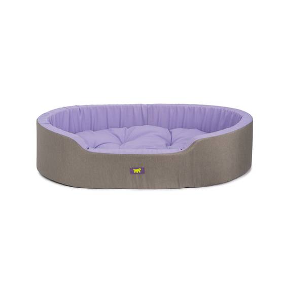 Ferplast - Ferplast Panier Chien Dandy, Coussin Amovible et Lavable, Housse en Coton avec Rembourrage Doux, Grand Lit pour Chien, 110 x 70 x H 23 cm, Lilas - Imagen 1