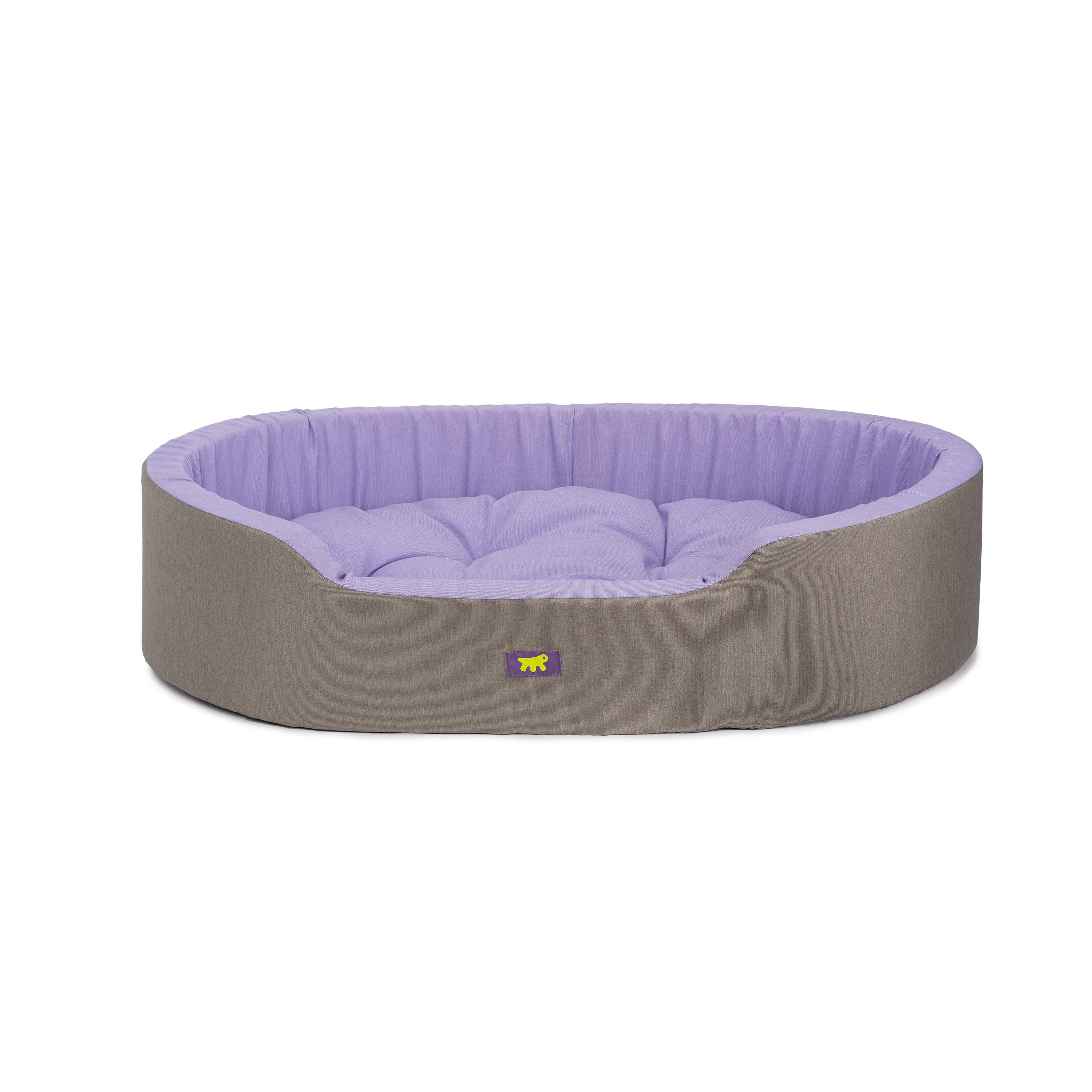 Ferplast - Ferplast Panier Chien Dandy, Coussin Amovible et Lavable, Housse en Coton avec Rembourrage Doux, Grand Lit pour Chien, 110 x 70 x H 23 cm, Lilas - Imagen 1