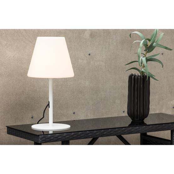 Paris Prix - Lampe à Poser d'Extérieur "Moris" 52cm Blanc - Image 5