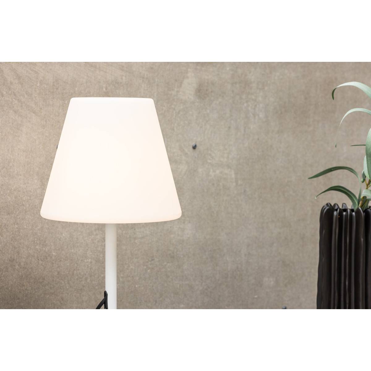 Paris Prix - Lampe à Poser d'Extérieur "Moris" 52cm Blanc - Image 3