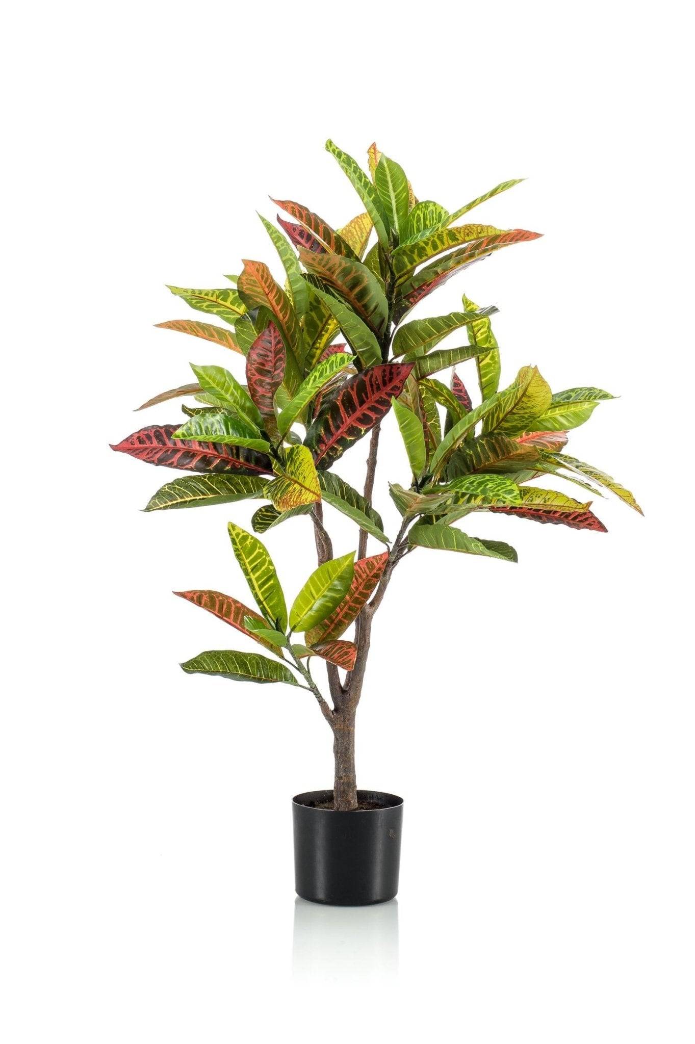 La Green Touch - Croton Codiaeum plante artificielle - h110cm, Ø12cm- La Green Touch - Imagen 6