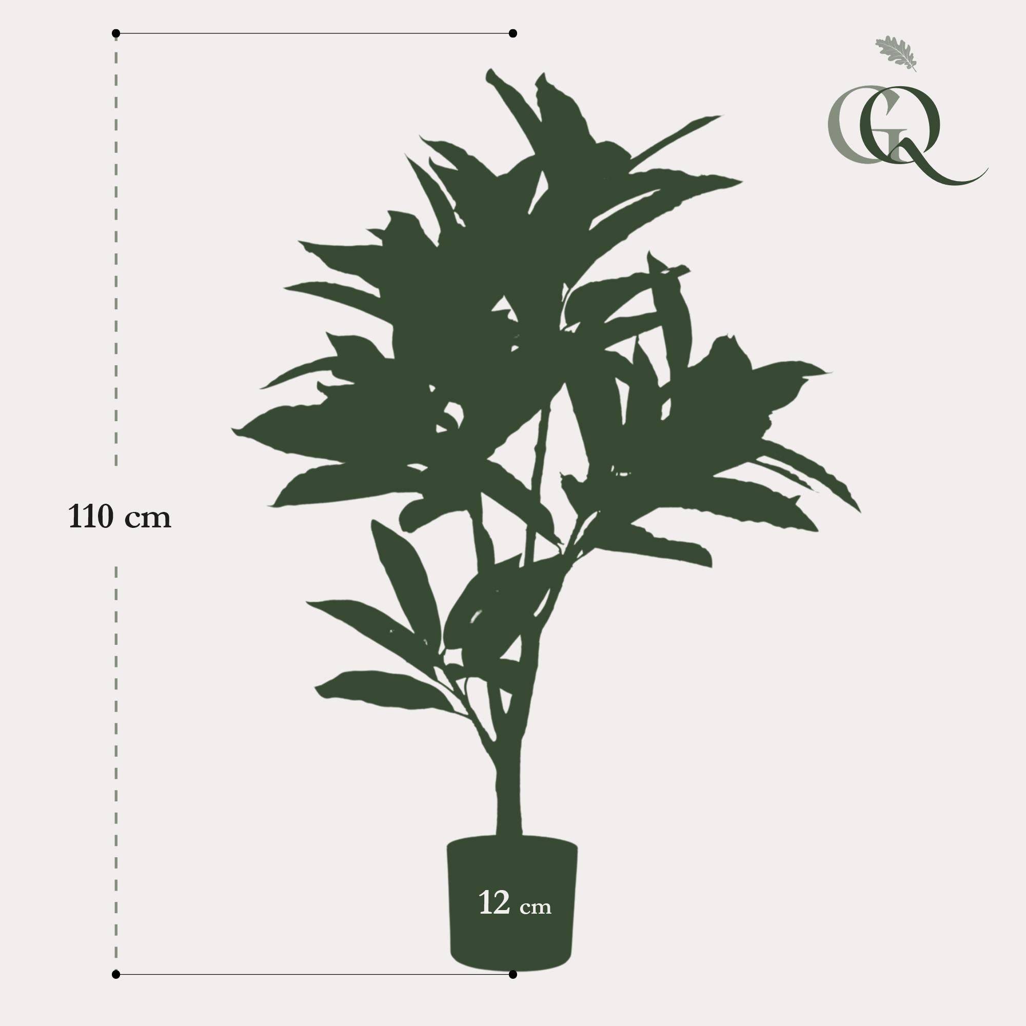 La Green Touch - Croton Codiaeum plante artificielle - h110cm, Ø12cm- La Green Touch - Imagen 4