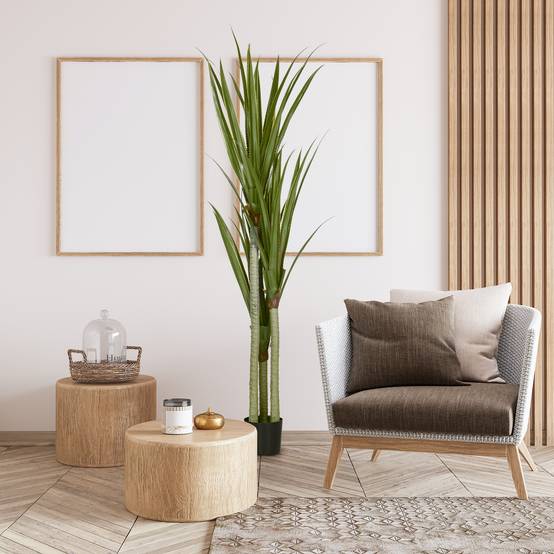 Yucca Artificiel Géant PEVA et Bambou Maison Bureau Végétalisation Sans Effort 190cm Vert - ComfortXL Outdoor Living - Image 3