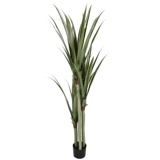 Yucca Artificiel Géant PEVA et Bambou Maison Bureau Végétalisation Sans Effort 190cm Vert - ComfortXL Outdoor Living - Image 2