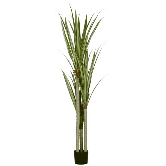 Yucca Artificiel Géant PEVA et Bambou Maison Bureau Végétalisation Sans Effort 190cm Vert - ComfortXL Outdoor Living - Image 1