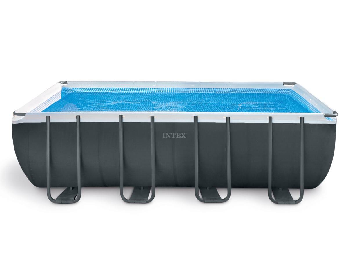 Kit piscine tubulaire Intex Ultra XTR Frame rectangulaire 5,49 x 2,74 x 1,32 m + Kit d'entretien + Pompe à chaleur - Imagen 2