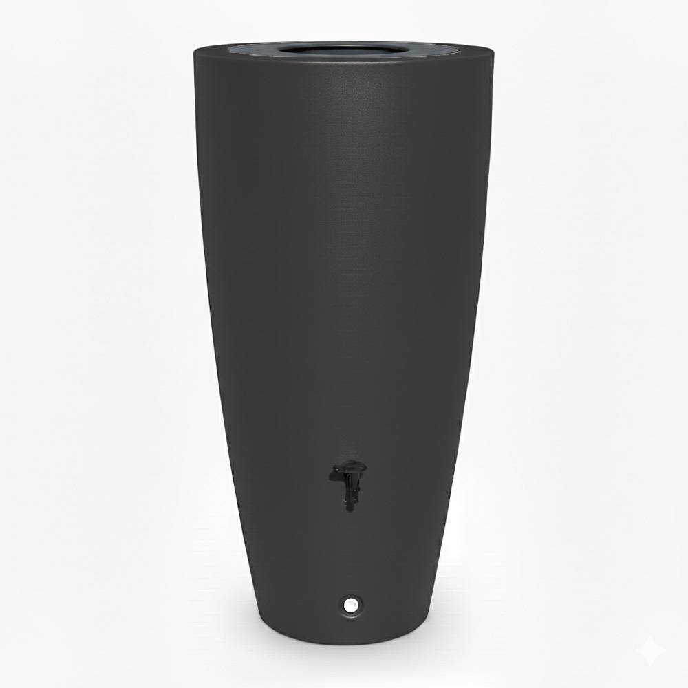 Récupérateur d'eau de pluie 190l ros'eau 2-en-1 + kit complet - plast'up rotomoulage - Image 1