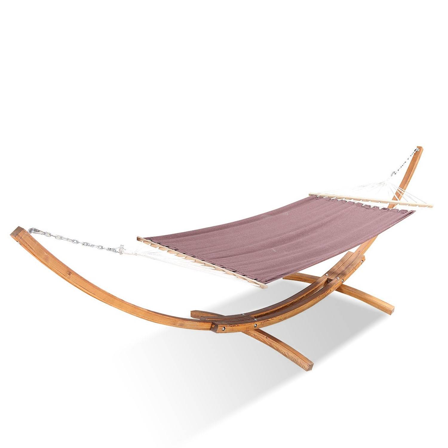 Concept Usine - Hamac avec support 3,15 m en bois chocolat LAGOA - Image 1