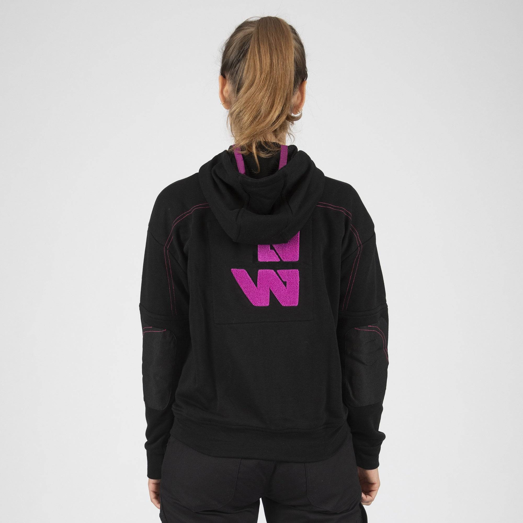 taille xxl - uma - gilet de travail - 1271 noir , fushia - Image 3