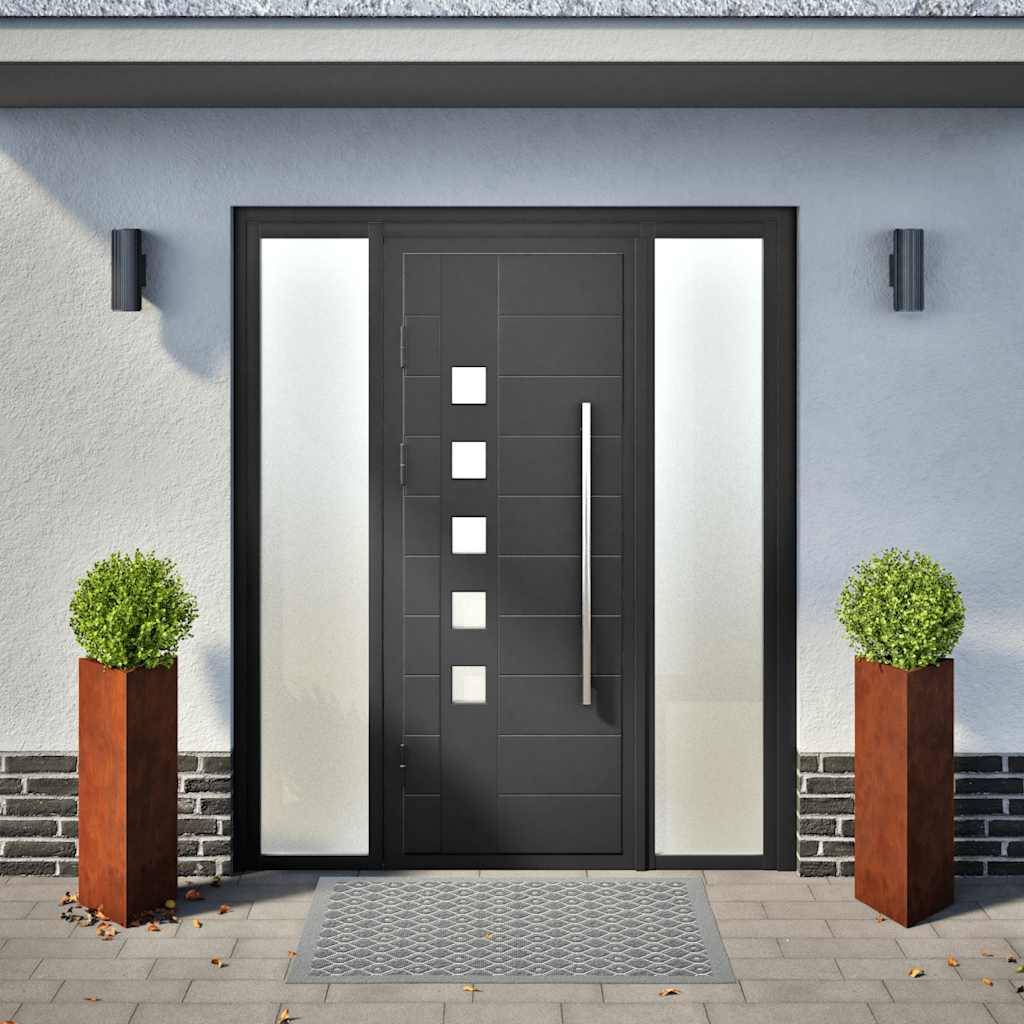 Jardinières 2 pcs acier brun 30 x 26 x 75 cm - PANGIVO - Image 3