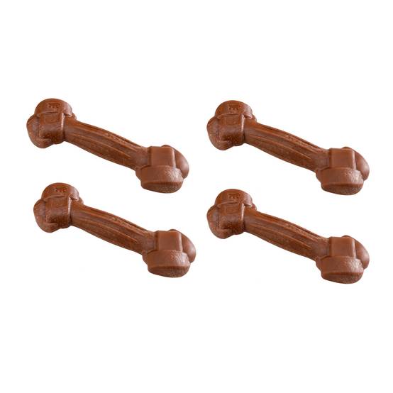 Ferplast - Ferplast GOODBITE NATURAL XS jouet os pour l'hygiène dentaire, saveur de boeuf, chien petit (3-5 Kg), naturel, 4 pièces de 15g - Imagen 2
