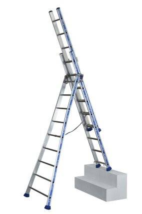 Echelle PLATINIUM transformable 3 plans 5.80M 3x7 échelons | 02443607 - Tubesca - Image 4