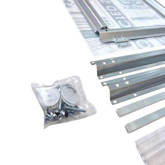 KLASIKA GREENHOUSES - Fenêtre de toit automatique pour serre KLASIKA DROP – 48 × 69 cm, ouvre-fenêtre UNIVERSAL, polycarbonate 6 mm - Image 9
