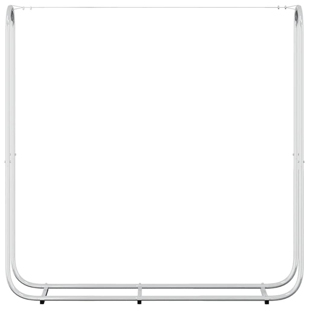Abri-bûches extérieur acier galvanisé grande capacité pour jardin 150x25x150 cm Argenté - ComfortXL Outdoor Living - Image 4