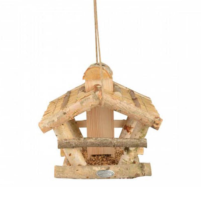 Esschert Design - Mangeoire silo oiseaux en bouleau - Esschert Design