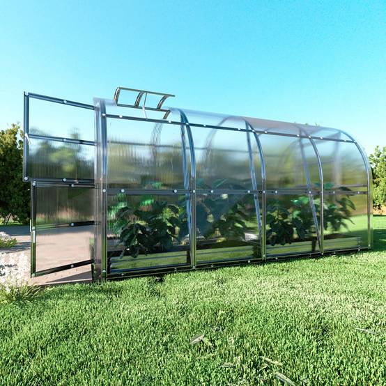 KLASIKA GREENHOUSES - Serre KLASIKA SLIM 2 x 4 m (8 m²) , 4 mm avec revêtement en polycarbonate - Image 3