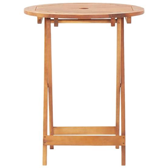 Ensemble 3 pcs de bistro - Salon De Jardin - Mobilier extérieur blanc crème tissu et bois massif MI597 - Image 6