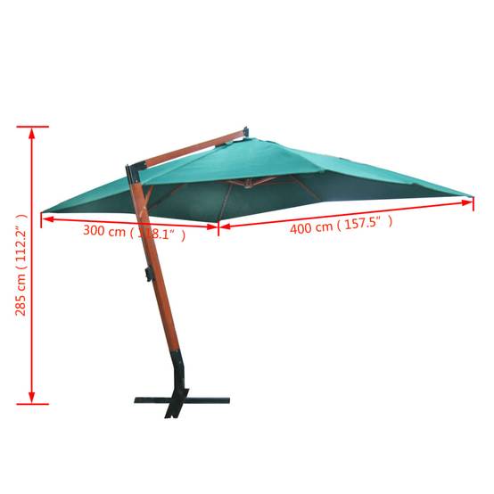 PANGIVO - Parasol flottant en polyester vert 300 x 400 cm - PANGIVO - Image 5