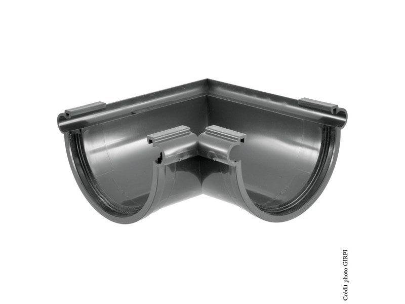 Girpi - Angle mixte à joint pour gouttière demi-ronde développé 25 Tdl80a pvc Girpi