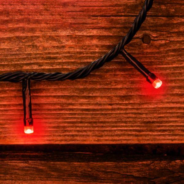 Lotti - Guirlande lumineuse rouge 12,5M 300 LED 8 jeux de lumière câble vert minuteur Lotti - Imagen 9