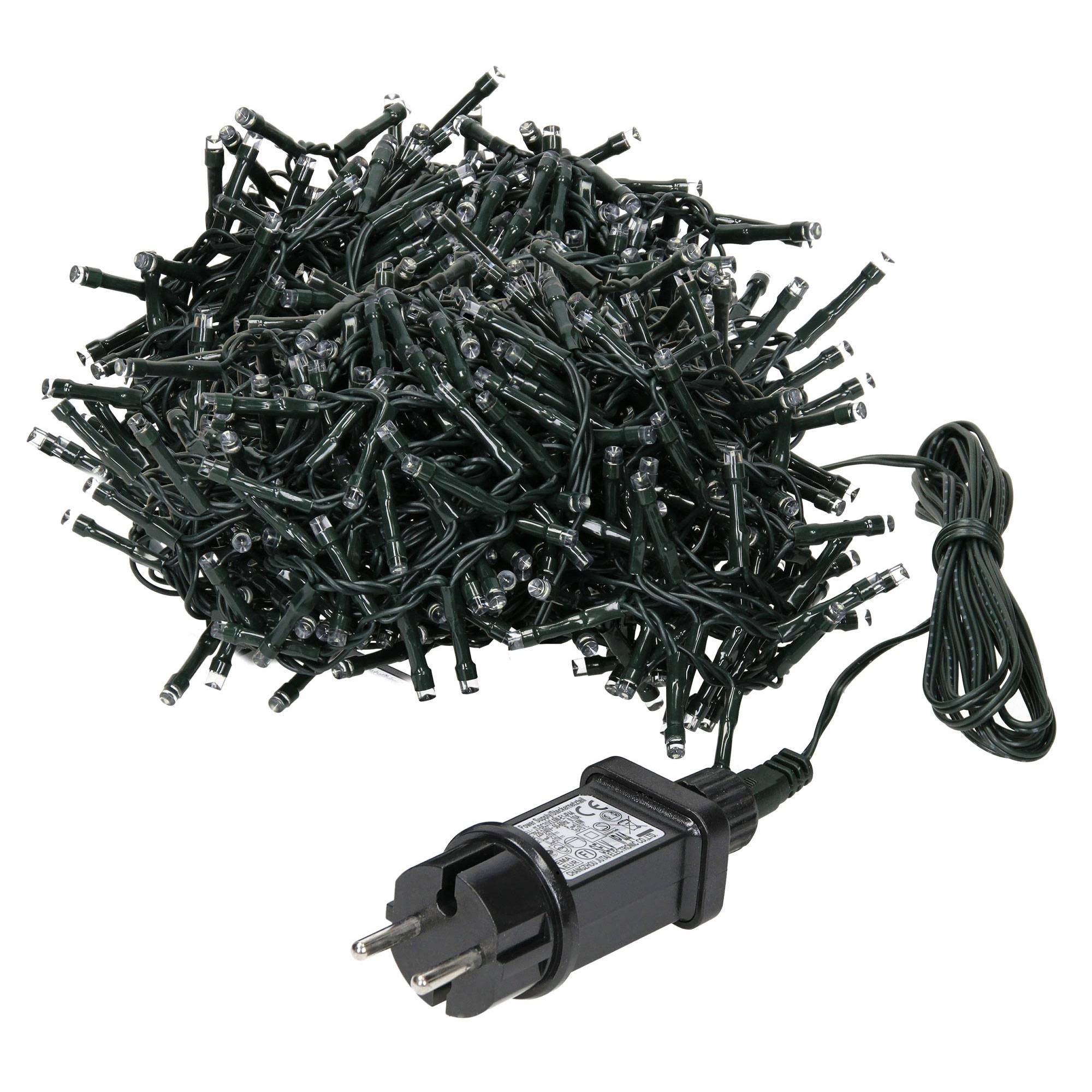 Ecd-Germany - Chaîne guirlande lumineuse à LED blanc froid 12m 360 ampoules IP44 déco Nöel - Imagen 1