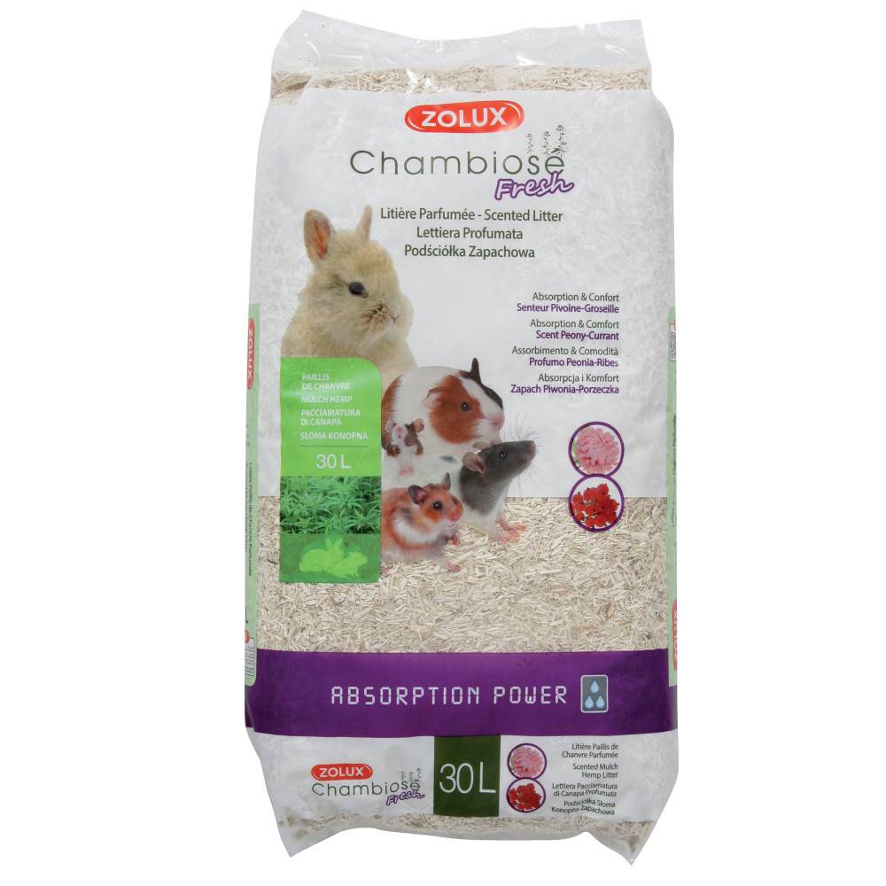 Zolux - Litière Chambiose Parfumée "Pivoine Groseille" 30 L -3 kg pour rongeur - Imagen 1