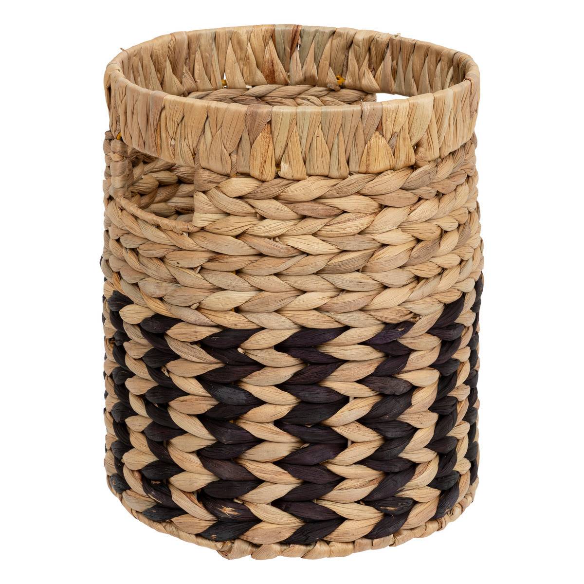 Lot de 3 Paniers de rangement Beige et Noir D 35 D 30 et D 26 cm - Imagen 4
