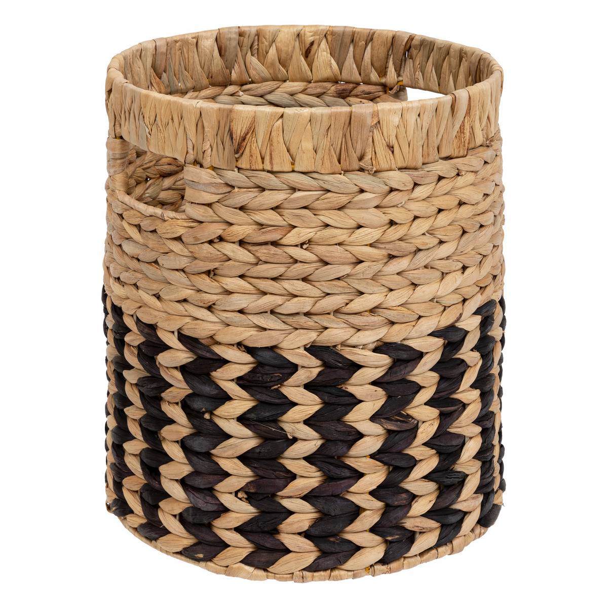 Lot de 3 Paniers de rangement Beige et Noir D 35 D 30 et D 26 cm - Imagen 3