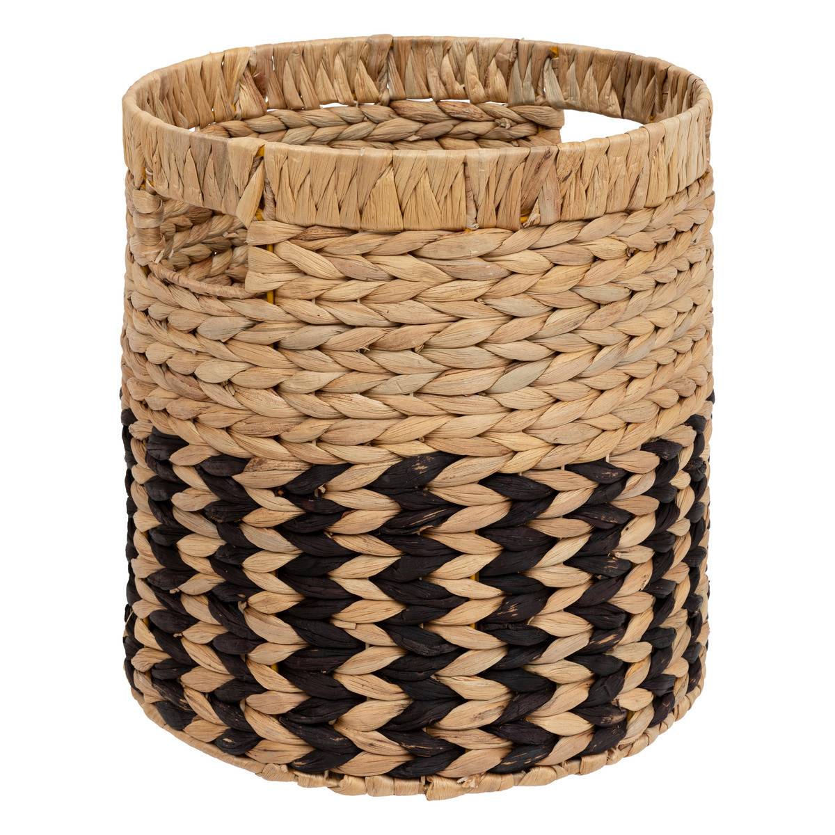 Lot de 3 Paniers de rangement Beige et Noir D 35 D 30 et D 26 cm - Imagen 2